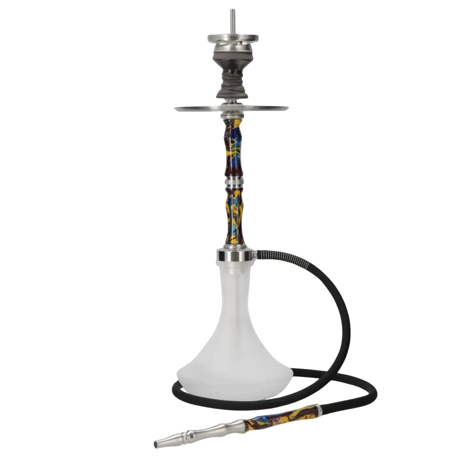 INVI Recursion Frosted Edelstahl Blau-Gelb-Lila Shisha