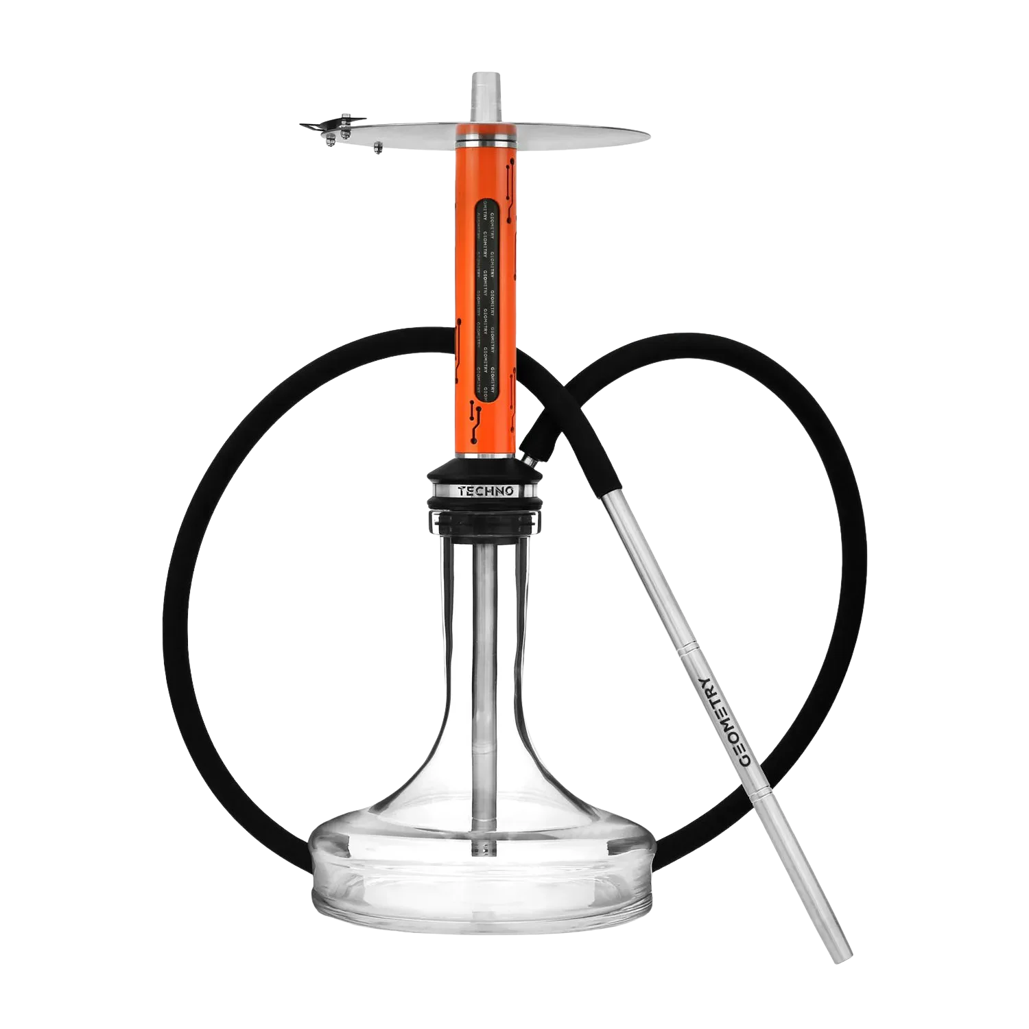 Geometry Hookah Techno Orange