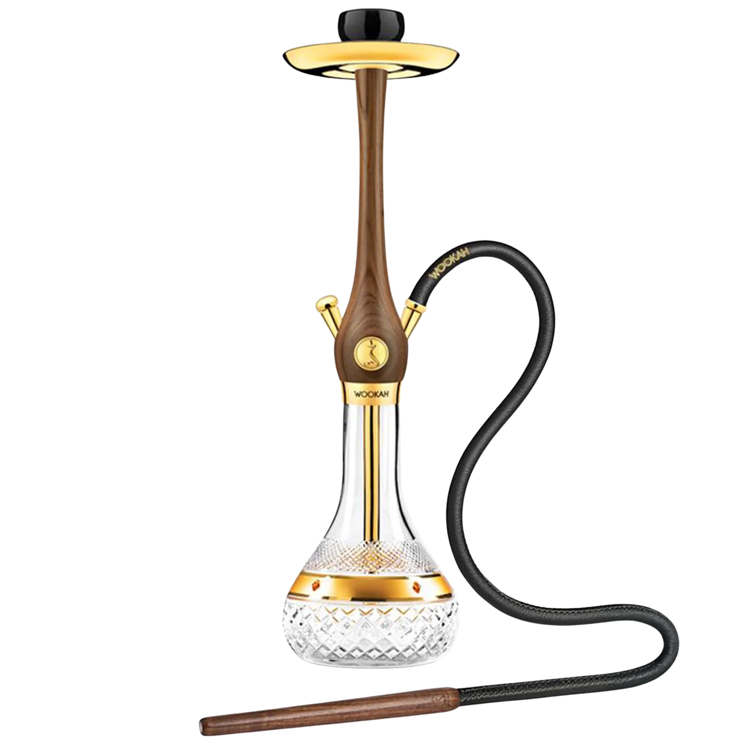 Wookah - 24k Gold Walnut / Amber Gold Shisha