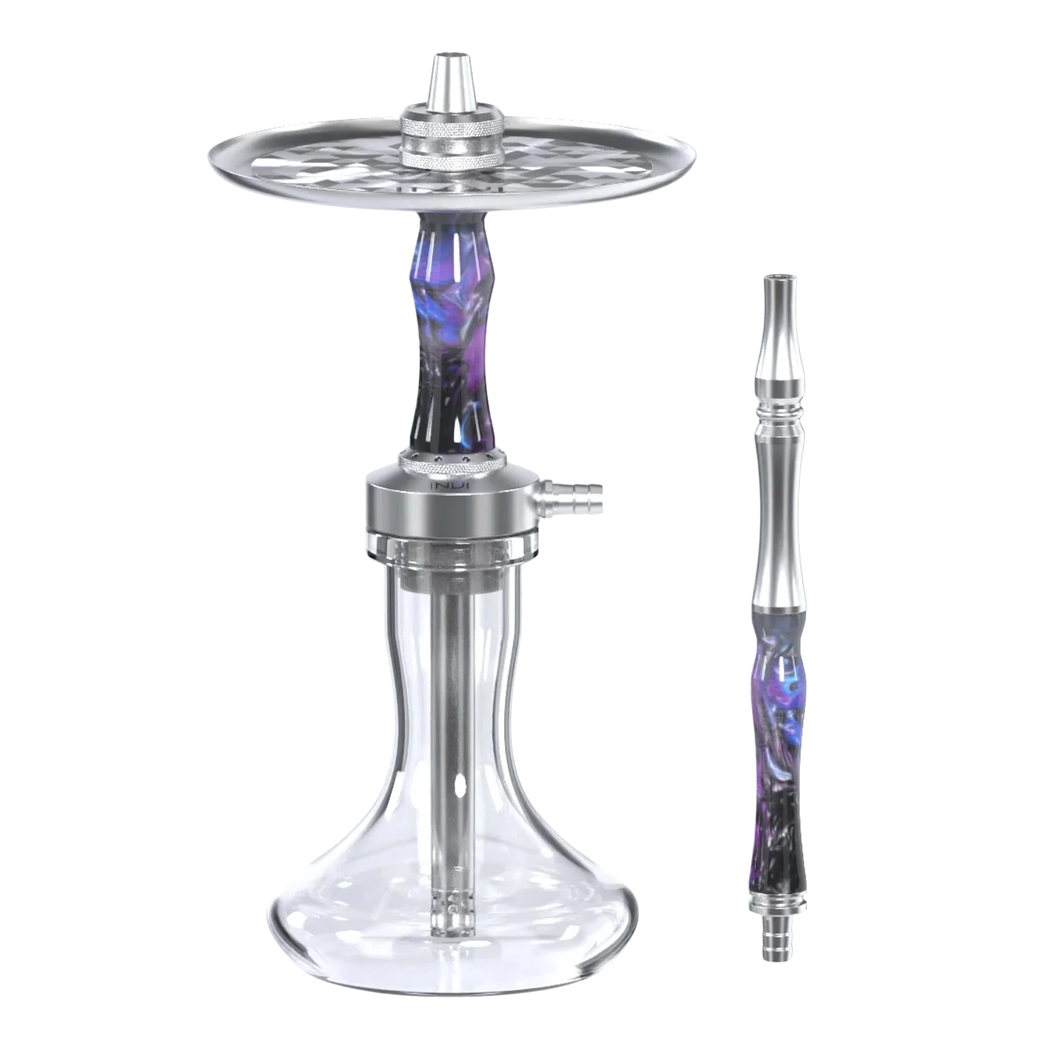 INVI Vertex Edelstahl Schwarz-Blau-Lila Shisha