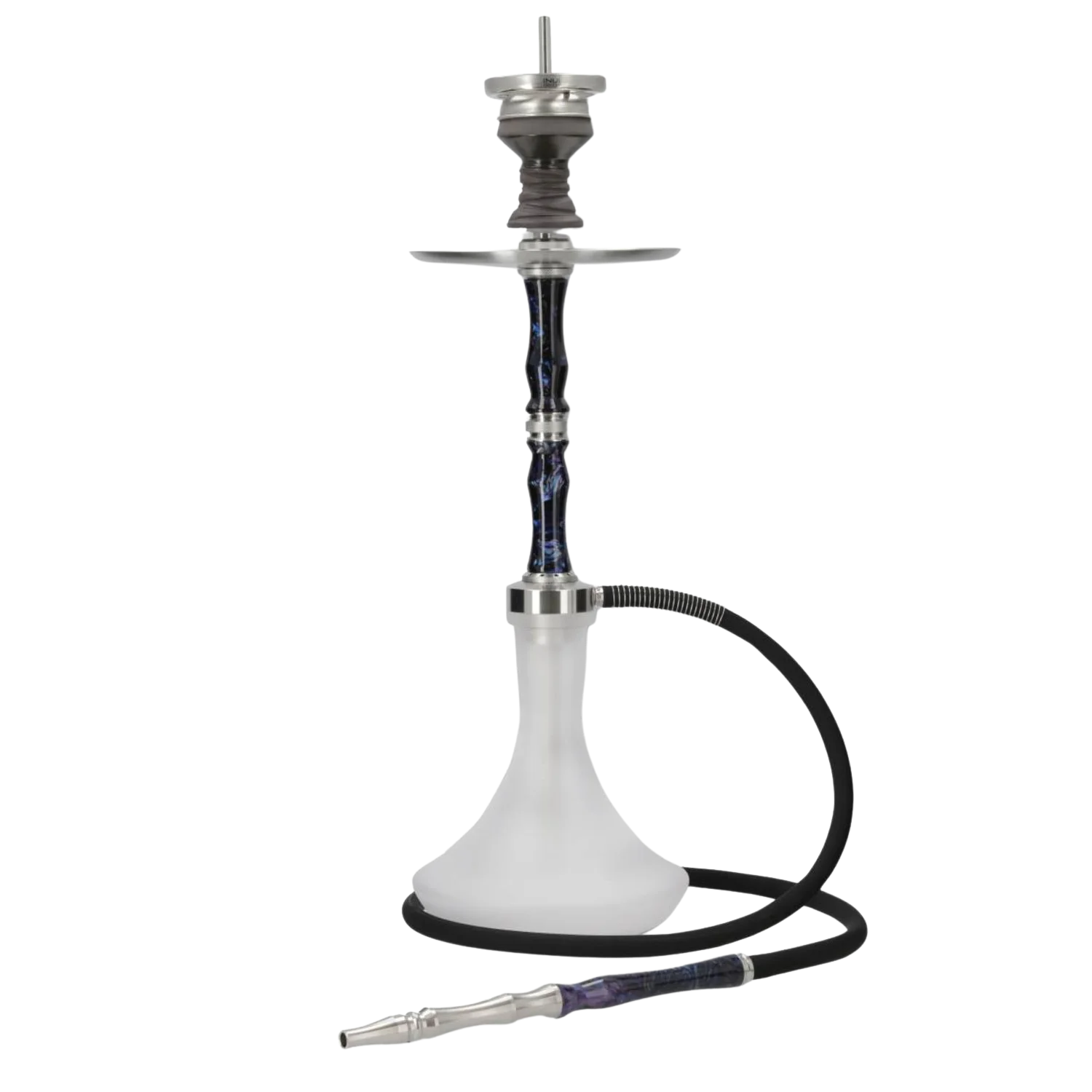 INVI Recursion Frosted Edelstahl Schwarz-Blau-Lila Shisha