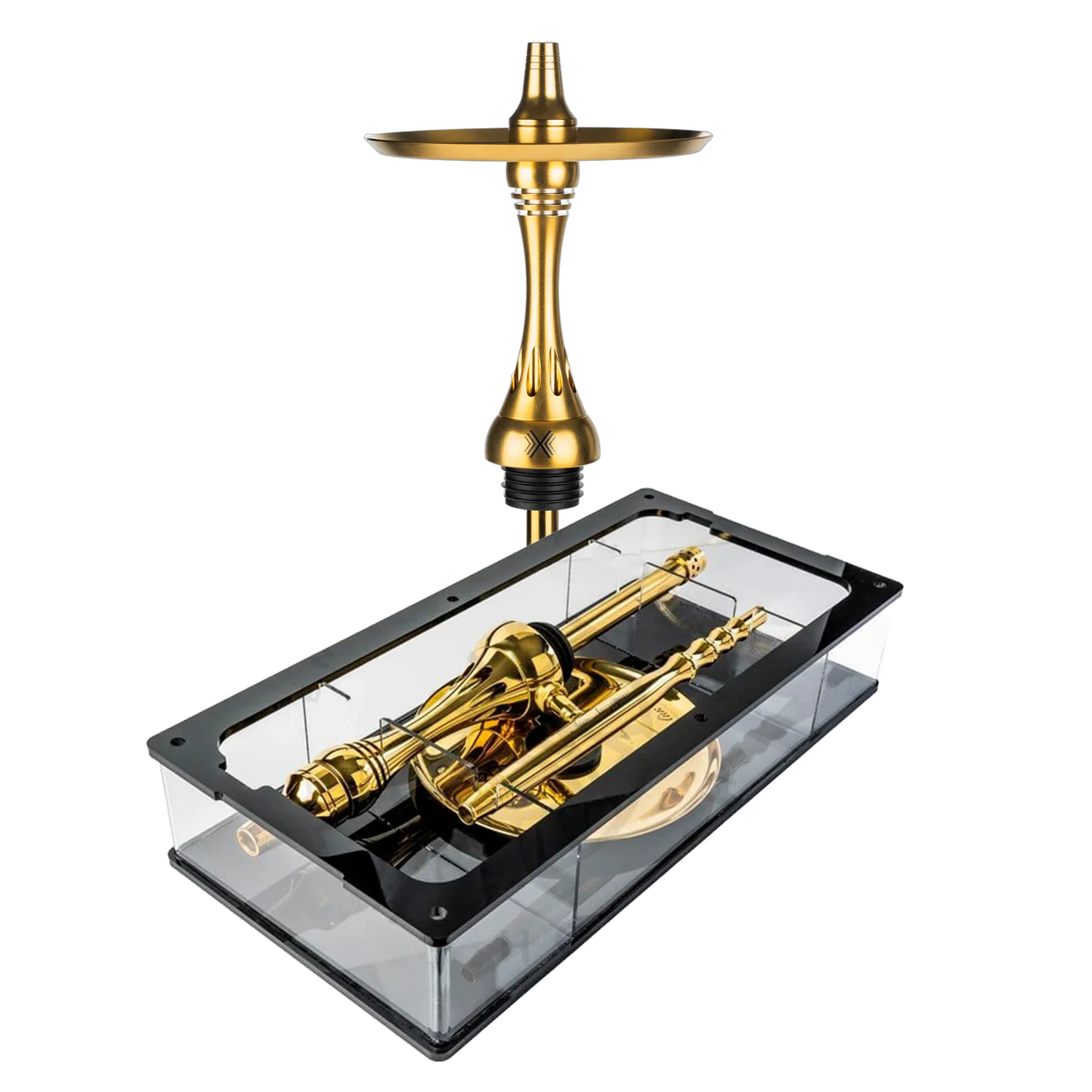 ALPHA Hookah Model X GOLD mit Crystal Bowl