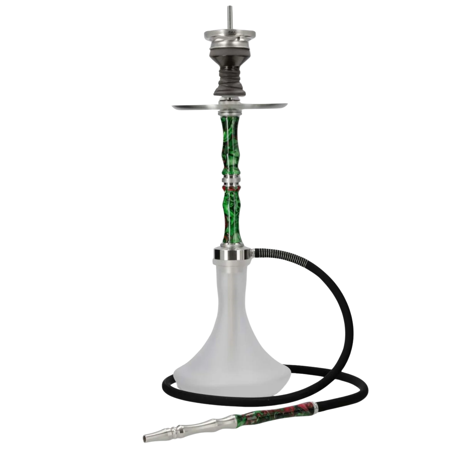 INVI Recursion Frosted Edelstahl Grün-Rot Shisha