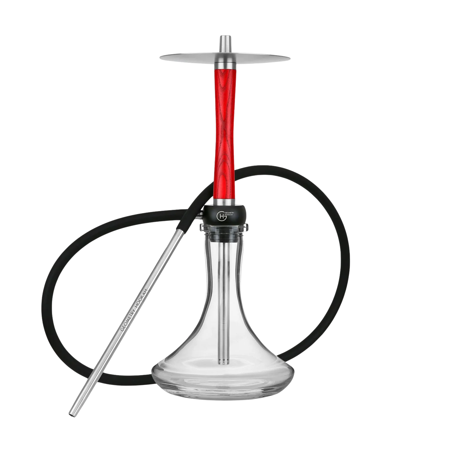 Geometry Hookah Little Bro Wood Red