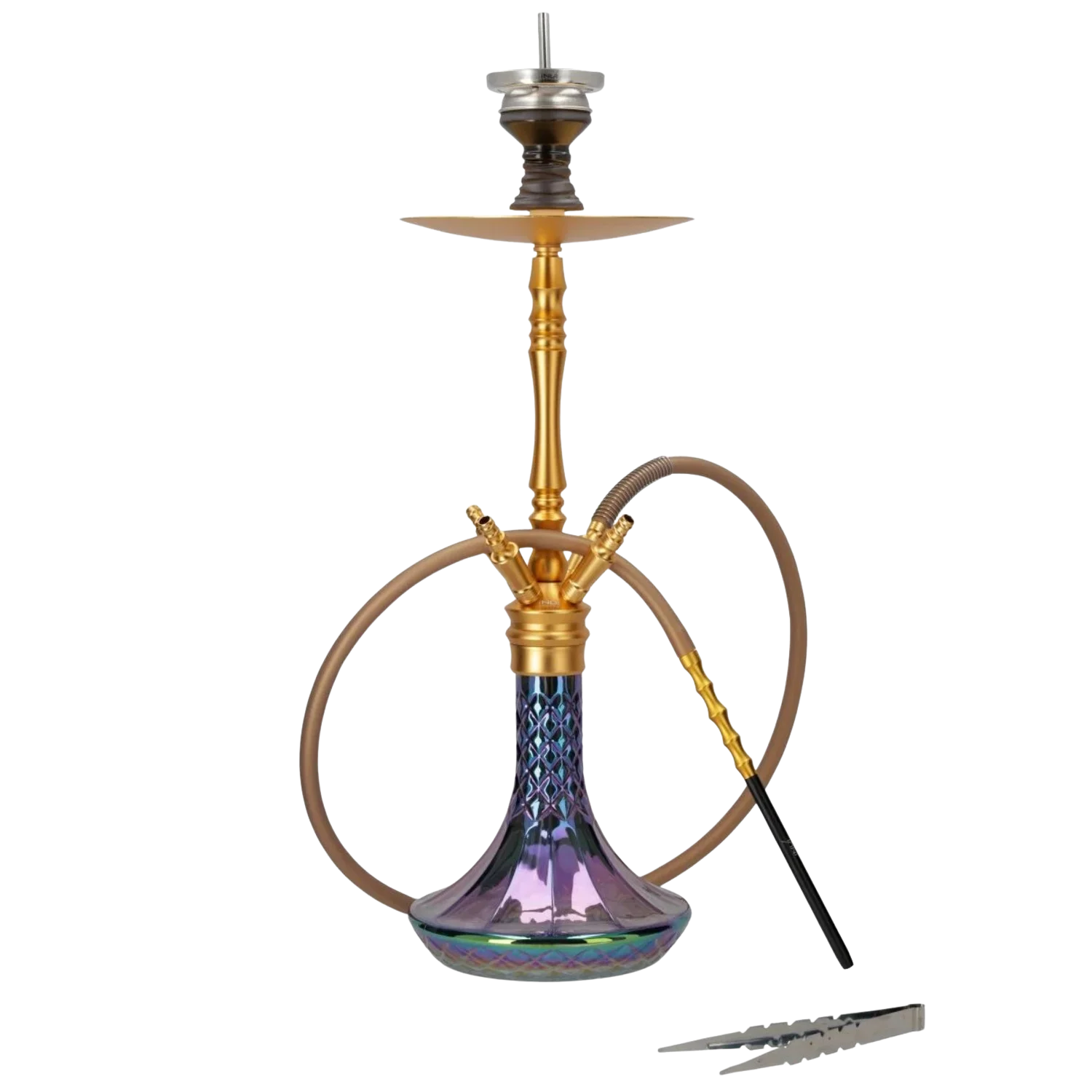 INVI Vergence Alu Cut Rainbow Gold Shisha