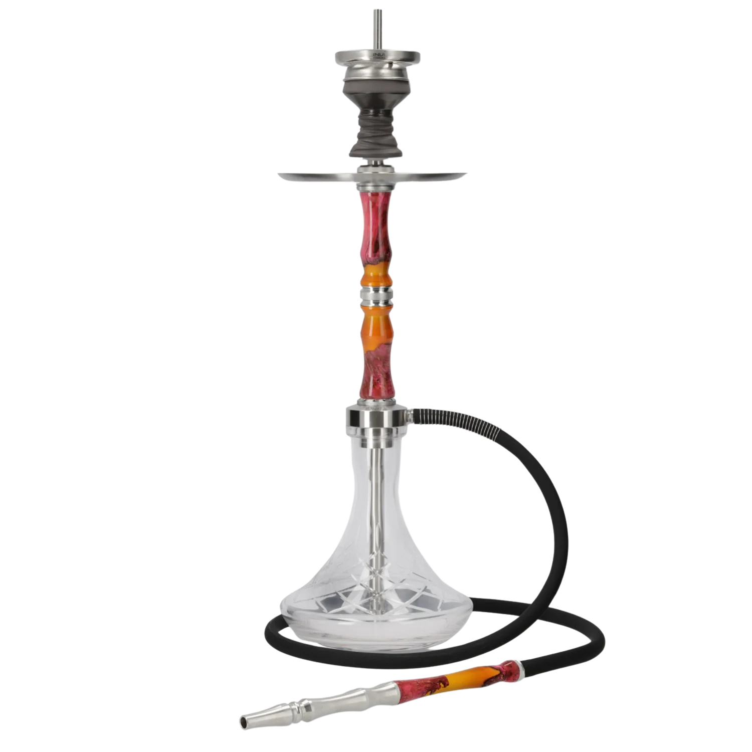 INVI Recursion Handcut Edelstahl Orange-Pink Shisha