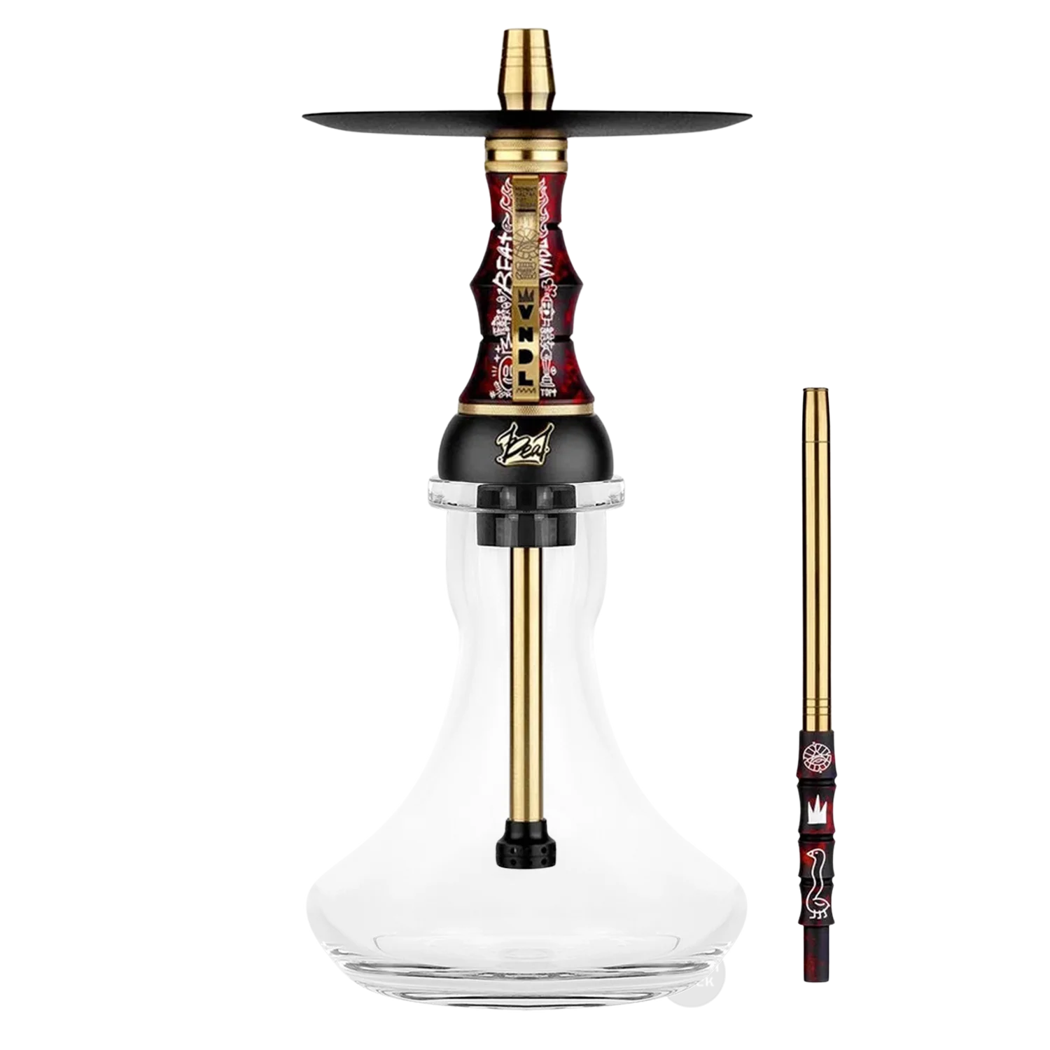 ALPHA Hookah BEAT VNDL Red Limited Clear