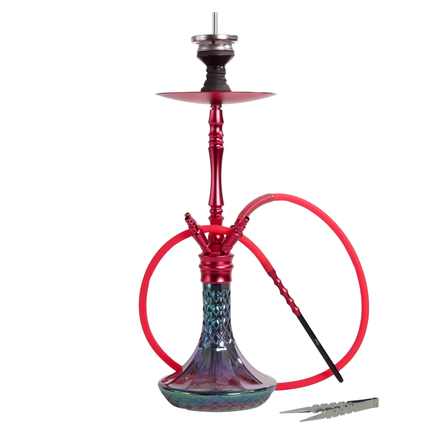 INVI Vergence Alu Cut Rainbow Rot Shisha